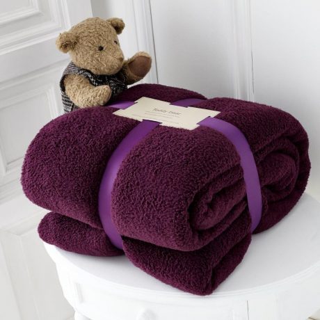 Teddy Bear Throw Blanket Super Soft Cuddly Warm Sofa Bed Double King All Colors 2