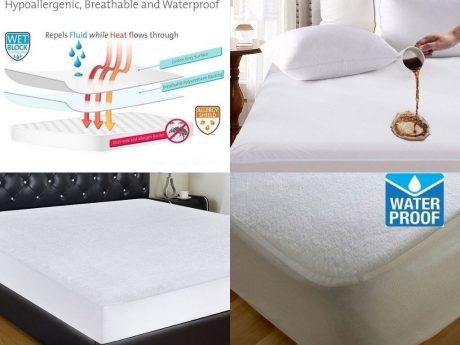 TERRY TOWELING WATERPROOF MATTRESS PROTECTOR: NON NOISY (CRINKLE FREE) 7
