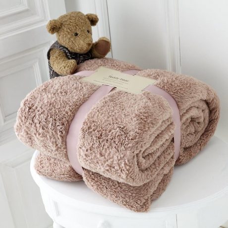 Teddy Bear Throw Blanket Super Soft Cuddly Warm Sofa Bed Double King All Colors 7