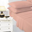 Flat Plain Dyed Polycotton Easy Care Bed Sheet or Pillowcases