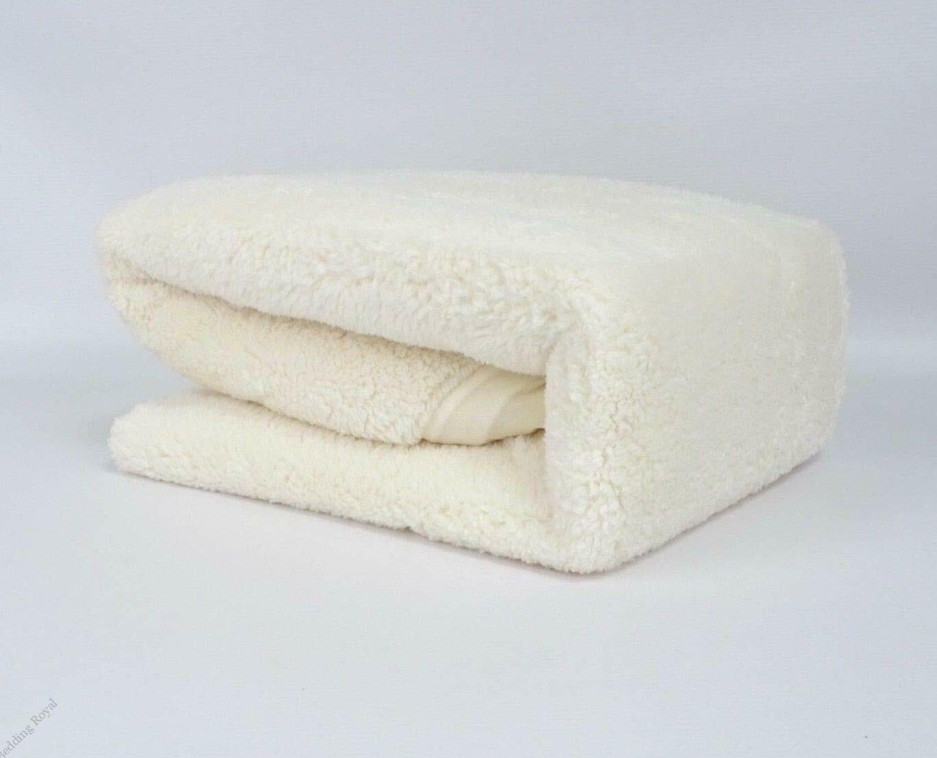 Luxury Teddy Warm Fleece Under blanket Mattress Protector Extra Deep King Size