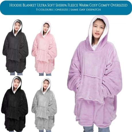 Fleece Oversized Hoodie Blanket