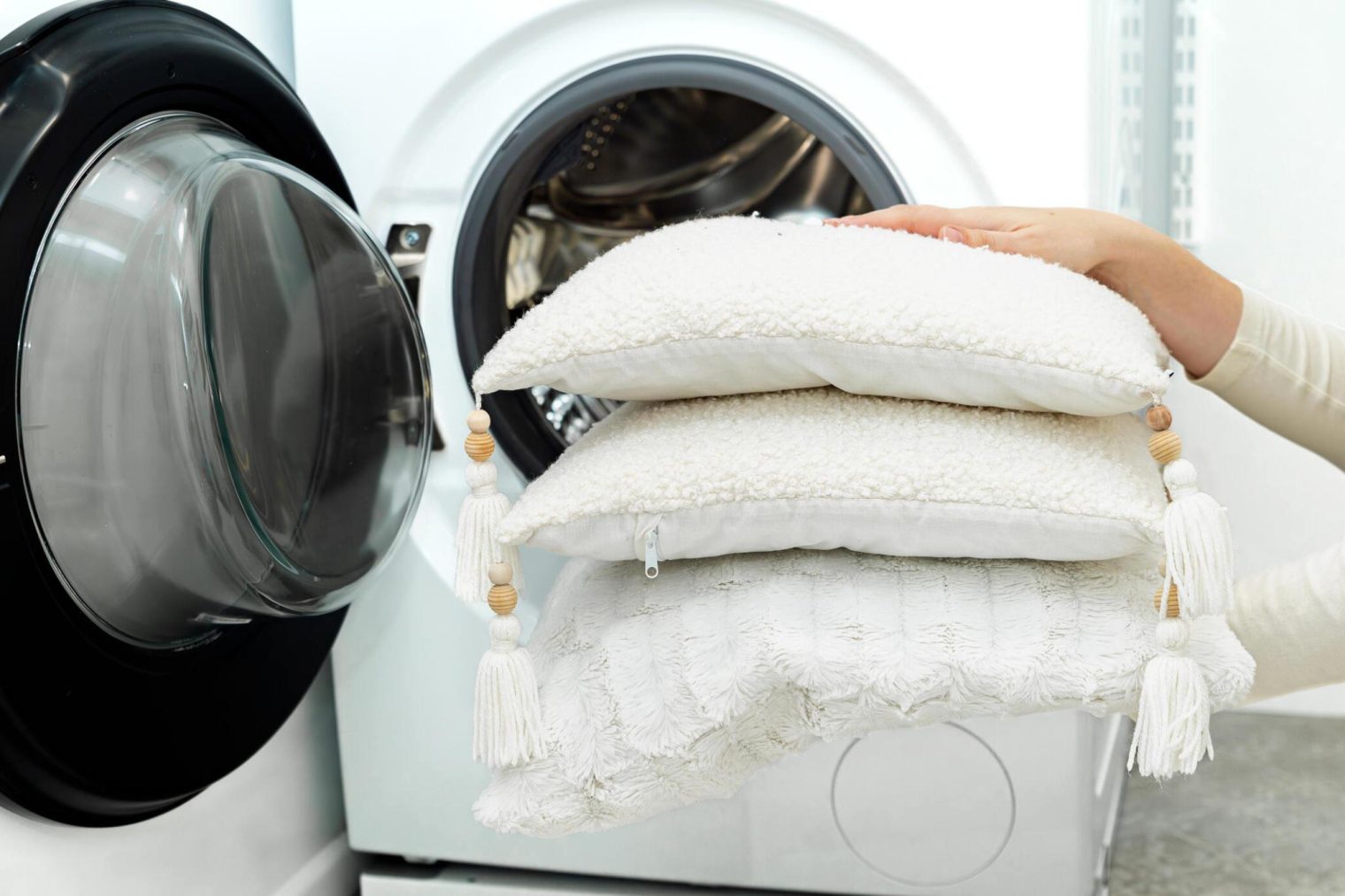 Pillows in washer hotsell